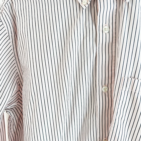 Club Monoco Pink and Gray Striped Long Sleeve Button Down Size Large - Picture 4 of 9
